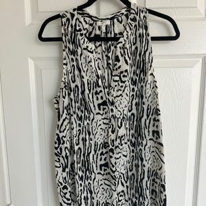 Joie Leopard Sleeveless Top/Blouse